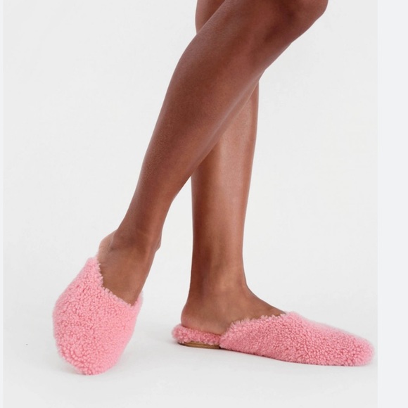 Sleeper pink shearling slippers - Picture 2 of 7